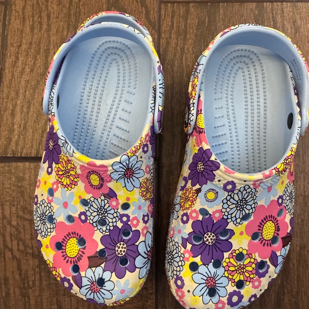 CROCS Kids Floral Sandals - Multicolor